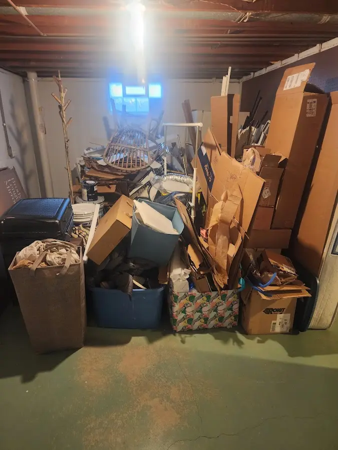 Roll-off dumpster container at job site for Yard Waste Dumpster Rental in Lincoln